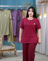تراك نسائي • كريشه قطن ليكرا • مقاسات L-XXXL
