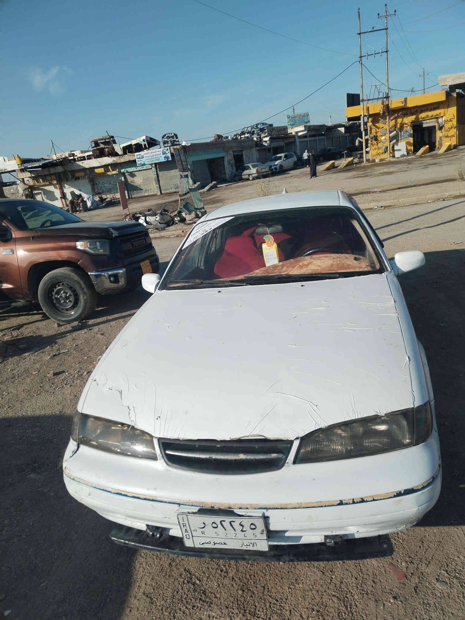 يالله السلام عليكم ورحمة الله وبركاته
اللبيع دايو برنس فراشه موديل 96 سنويه عضم عاج
رقم الأنبار مشروع وطني سياره حداديه كلشي مناقصه
صدر جديد تايرات جدد باتري داينمو كله جديد مفتوح مو مسكر  محرك
وكير كفاله عاامه مشتغله عل ايدي لا تنقيص ولا تبخير
السعر 33 وبيه مجال بسيط مكان السياره الأنبار رمادي ***********
