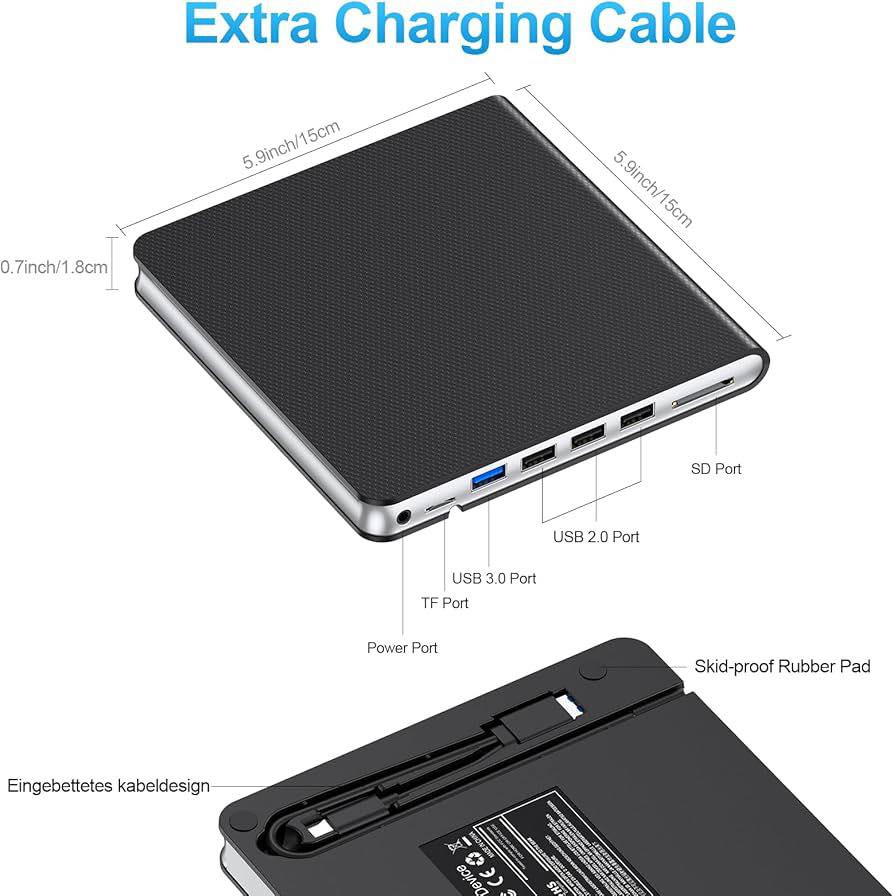 �💻 محرك أقراص CD/DVD خارجي – حل عملي للأجهزة الحديثة
✨ المميزات:
📀 قراءة وكتابة أقراص CD و DVD بسهولة
🔌 يعمل أيضاً كـ USB Hub + منافذ SD/TF
⚡ سرعة نقل تصل إلى 5Gbps (USB 3.0)
🎬 مناسب لتشغيل الأفلام، تثبيت البرامج، ونسخ البيانات
💻 متوافق مع Windows و macOS

📦 الاستخدام:
✔️ أجهزة اللابتوب بدون سواقة داخلية
✔️ النسخ الاحتياطي ونقل الملفات
✔️ تشغيل الأقراص القديمة

🎯 جهاز صغير، عملي، ويحل مشكلة اختفاء محركات الأقراص من الأجهزة الحديثة


**إذا كنت صاحب هذا الإعلان وتريد حذفه لأي سبب، رجاءا أرسل رسالة إلى الدعم الفني**