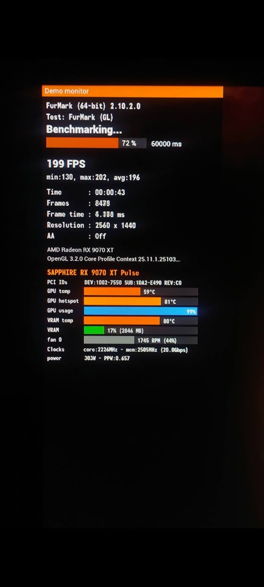 السلام عليكم
كارت 9070xt sapphire pulse 
السعر مليون قفل 
ابيع بغداد فقط
رقمي ***********
