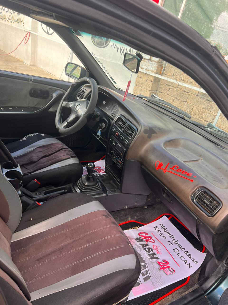 السلام عليكم 
نسيان بريمر
موديل 93
محرك 16
رقم انكليزي نينوى
كهربائيات كلو شغال
مصبوغ جمالية
المحرك ينقص قليل 
السعر 32
***********
***********
