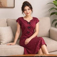منقطة • فري سايز • قصيرة جوه الركبة