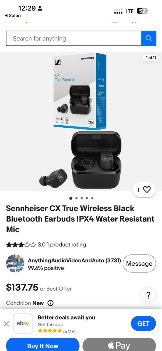 متوفر قطعه عملاق سماعات أذن لاسلكية حقيقية من سينهايزر CX - سماعات بلوتوث داخل الأذن للموسيقى والمكالمات مع خاصية إلغاء الضوضاء السلبية، وأزرار تحكم باللمس قابلة للتخصيص، وخاصية تعزيز الجهير، ومقاومة للماء بمعيار IPX4، وعمر بطارية يصل إلى 27 ساعة، لون أسود ،اول تم 40 مع التوصیل


**إذا كنت صاحب هذا الإعلان وتريد حذفه لأي سبب، رجاءا أرسل رسالة إلى الدعم الفني**