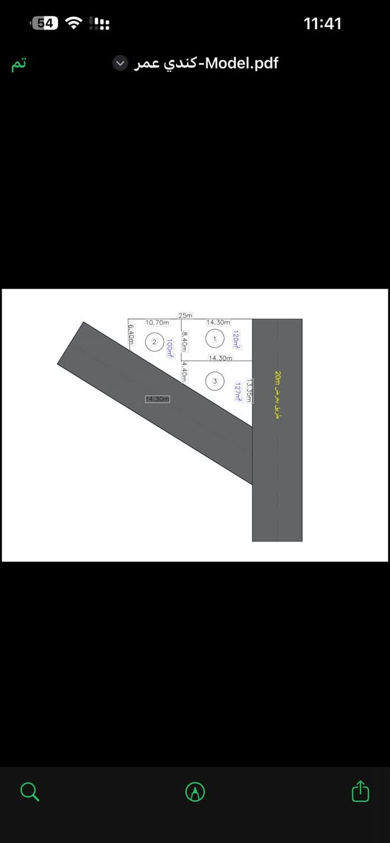 ارض للبيع حي الكندي الاولى 

شارع 15 متر قرب سايدين الحولي 

مساحة الارض 347 متر 

تباع الارض كامل او مقسمة الى ثلاث اجزاء كما موضح بالصورة 

بسعر مناسب 

للاستفسار اكثر مراجعة مكتب العمران او الاتصال على الارقام 

***********
‭0772 973 2369‬
