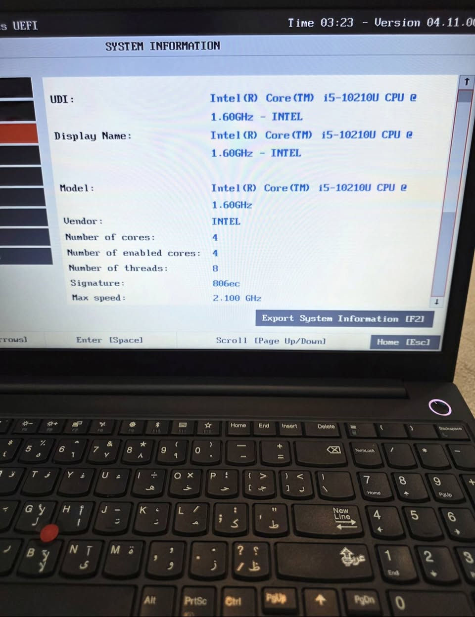 Lenovo thinkpad E15
Cori 5 
Gen 10
Ram 16GB
256GB ssd
2 Ram slot
2 hard slot
Intel&AMD
Slim 
Harman speakers
بۆ گەیمینگ بۆ هەندەسی بۆ هەموو شتێک ماشااللە گونجاوە
قفڵی ٣٧٥ هەزار خوار هەموو بازاڕ سلیمی بیگ فان سپیکەری هارمانە ✅️ شوێن هاردی NVMe هەیە السليمانية, العراق


**إذا كنت صاحب هذا الإعلان وتريد حذفه لأي سبب، رجاءا أرسل رسالة إلى الدعم الفني**