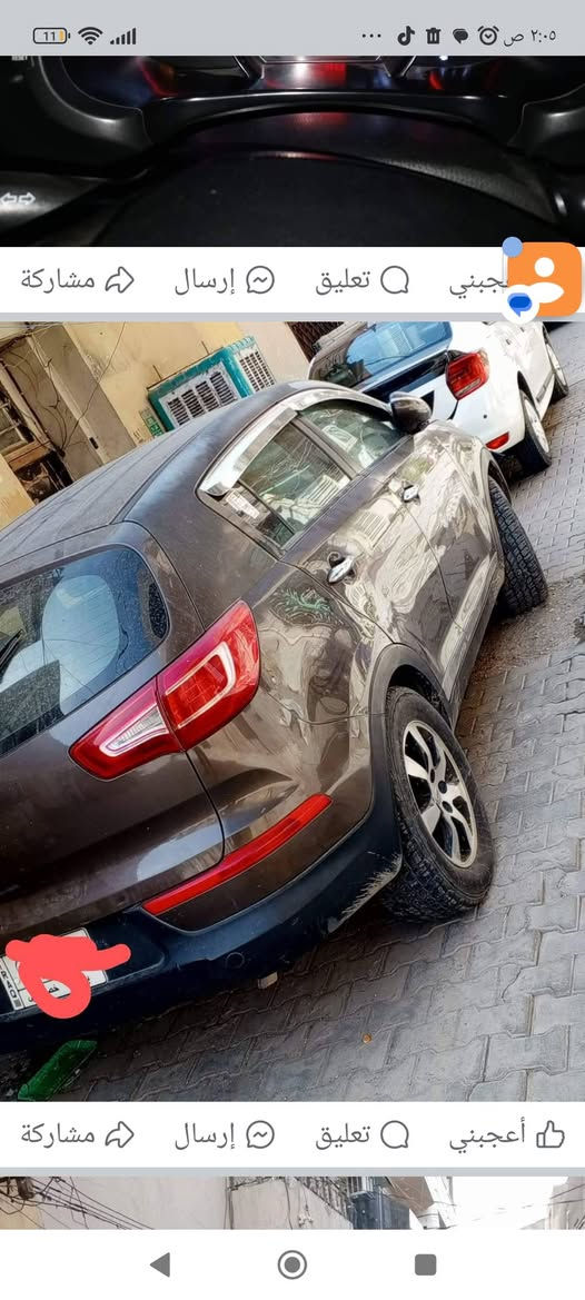 سبورتج 2012وارد أمريكي رقم بغداد ليبل واحد بيه قطعة تصليح السعر120وبيها مجال  للاتصال هاتف ***********
