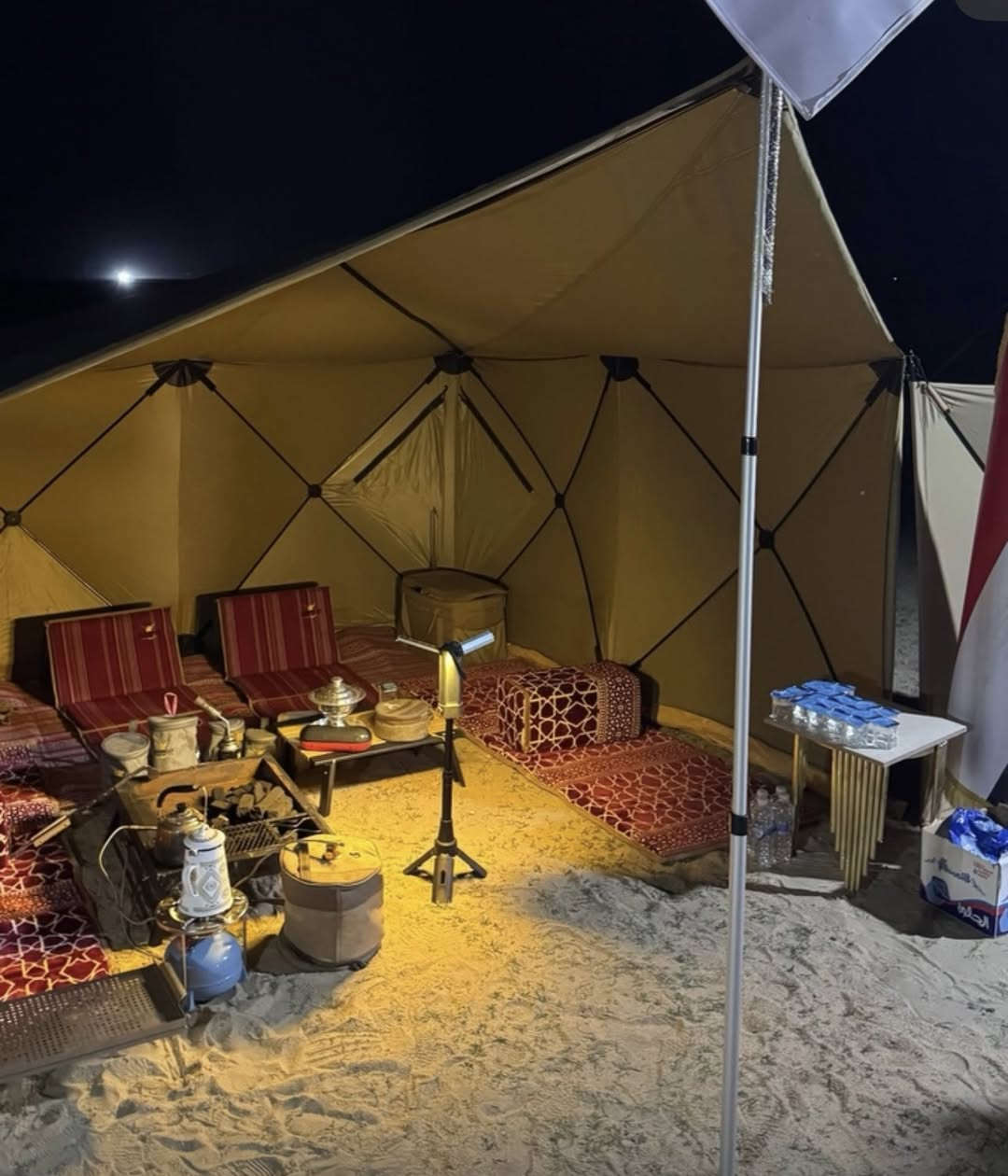 خيمة بيت شعر 4*4 مستعملة قليل جداً للبيع سعرها 250 الف بعدها جديدة.                                                                 خيمة ومضلة قياس 2.8*2.8 سهلة بلنصب وسريعة منصوبة مرتين فقط بعدها جديدة كذلك ب 225 الف 
خيمة 3.1*2.2 منصوبة مرتين كذلك للبيع بسعر 100 الف وبيهن مجال الي يريدهن يدزلي خاص كلهن جدد سبب البيع نريد ناخذ نفخ


**إذا كنت صاحب هذا الإعلان وتريد حذفه لأي سبب، رجاءا أرسل رسالة إلى الدعم الفني**