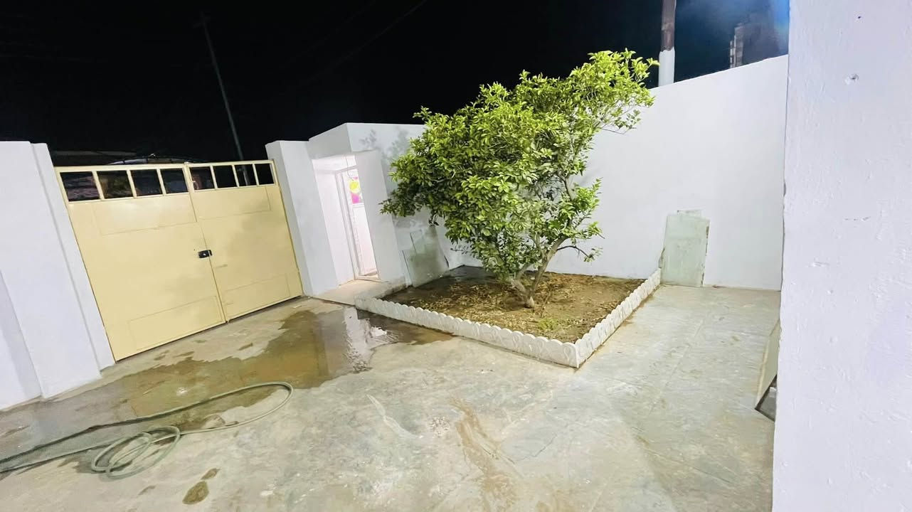 بسم الله ،بيت زراعي ركن 10*15بي وصل بلديه خلف السايلو 150م متكون من غرفه نوم وحده واستقبال ومطبخ وهول (مجمع حمام ) درج خارجي فول سيراميك باب شباك بلاستك كلهن حوش كبير +حديقه البيت ناقصه صبغ داخلي فقط ،السعر 48 وبي مجال للشراي ***********
