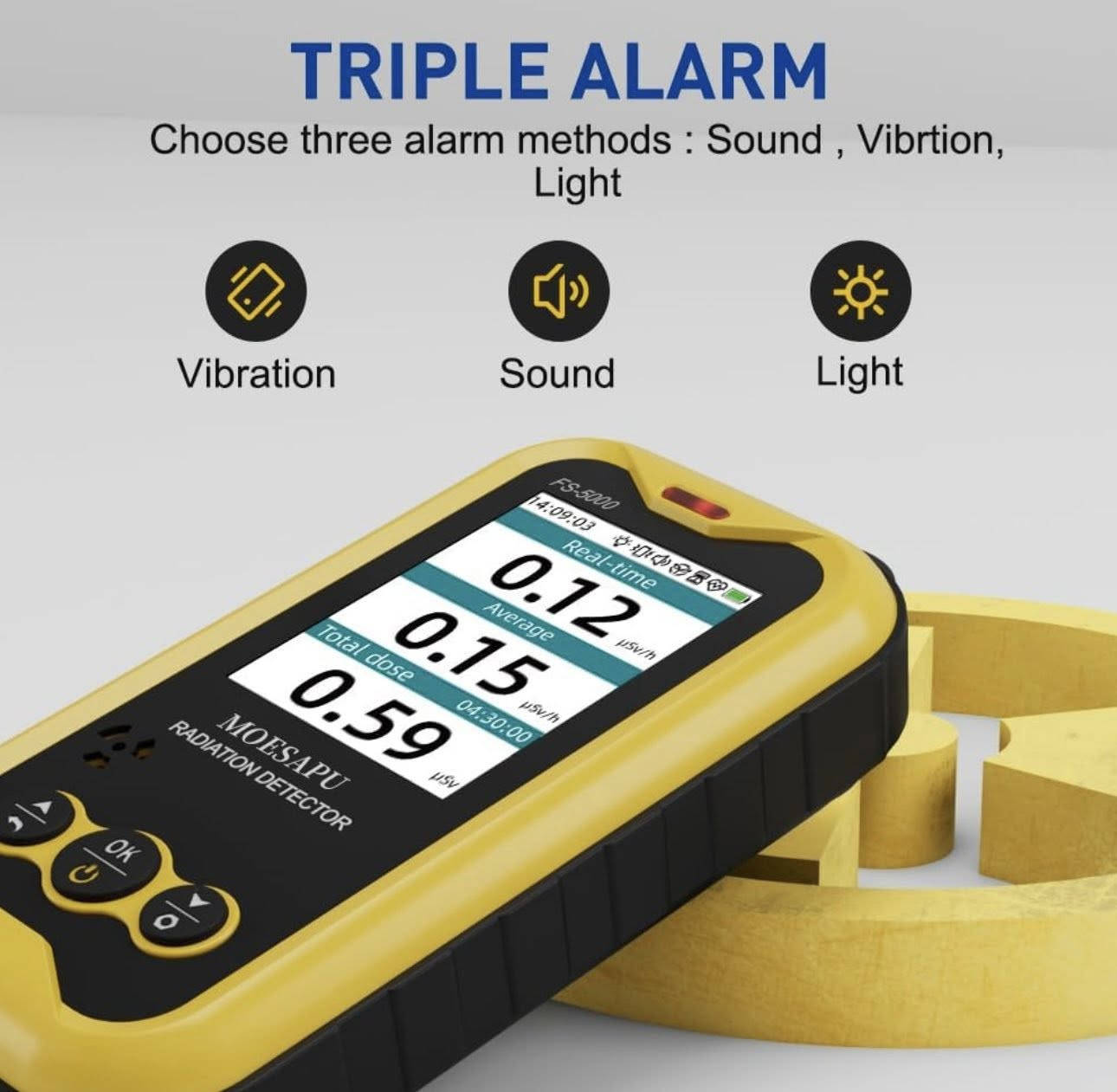 جهاز كاشف الإشعاعات النووي 

Geiger Counter Nuclear Radiation Detector with LCD Display Radiation Dosimeter, Portable Handheld Beta Gamma X-ray Rechargeable Radiation Monitor Meter, 5 Dosage Units Switched.


**إذا كنت صاحب هذا الإعلان وتريد حذفه لأي سبب، رجاءا أرسل رسالة إلى الدعم الفني**