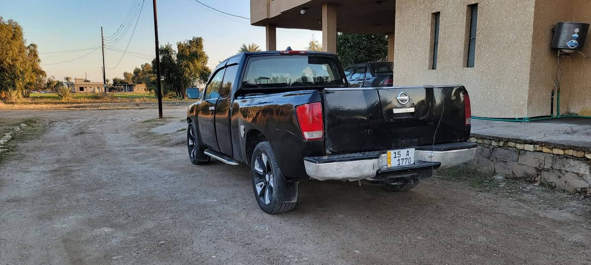 نيسان تيتان موديل ٢٠٠٦ رقم جديد سنويه جديده ٢٠٣٠ هزه جديده رقم مميز مكينه كير جديد مال لكزز كير اوتوماتيك تعليك ويل كب تخم تاير جديد شاشا ٥راكب لايت زنون بيها ضربه البدي جه اليسرى مصبوغه للبيع او مراوس السعر ٧٢ عنواني غرب سجن ابي غريب رقمي ***********
