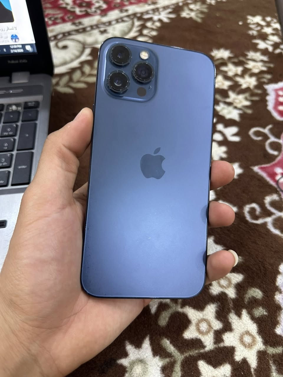 ايفون 12pro max
ذاكره ٢٥٦
ب١٠٠ مبدله (اصليهه اصليهه )
فيس ايدي يرادله برمجه فقط 
جهاز جديد 
سعره ٣٠٠ وبي مجال قليل 
مكاني بغداد سيديه 
***********
