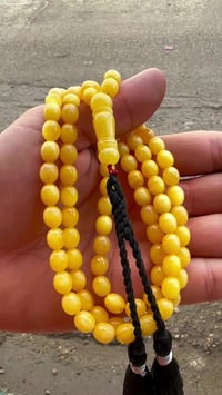 مسبحة كهربائية • قديمة • خاتم ياقوت أفريقي