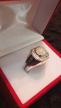 خاتم فضة • ألماس بلجيكي • ماسة ٢قيراط