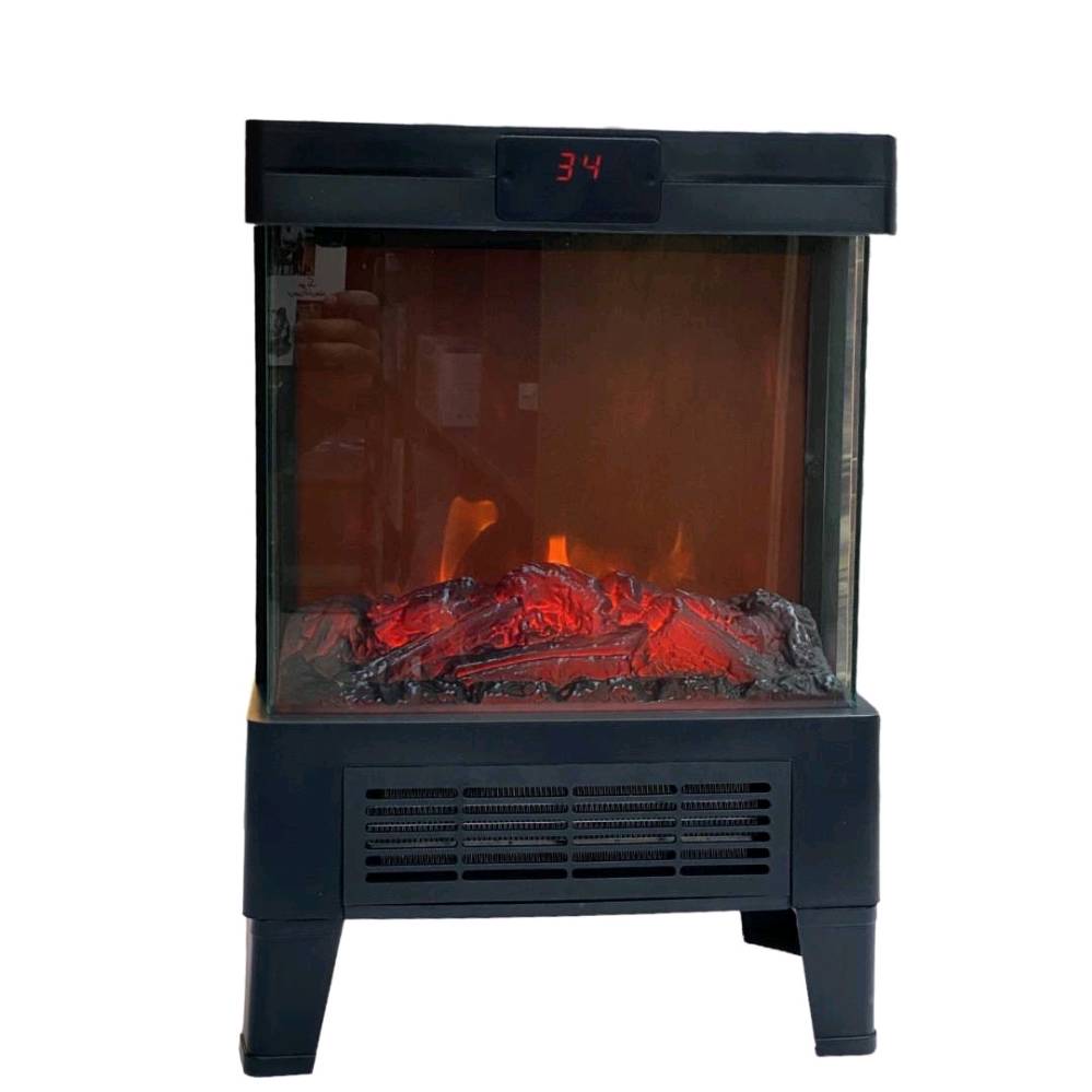 مدفأة كهربائية صغيرة عملية وأنيقة، تعطي شعور بالدفء والراحة مع تصميم جذاب يوحي بالحطب المشتعل. مثالية للاستخدام في المنزل أو المكتب في أيام الشتاء الباردة. توفّر حرارة قابلة للتنظيم حسب الرغبة.