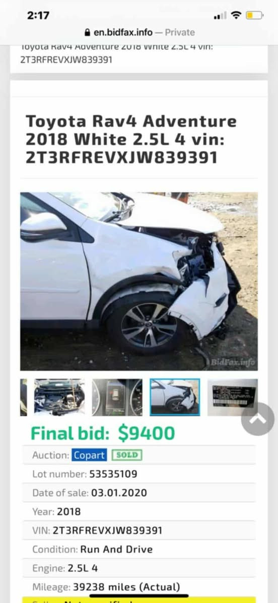 السلام عليكم راف فور للبيع موديل ٢٠١٨ رقم بغداد باسمي السعر١٧٥٠٠ $ فول موصفات مذكور بالفيديو كل التفاصيل رقم الموبايل ***********
