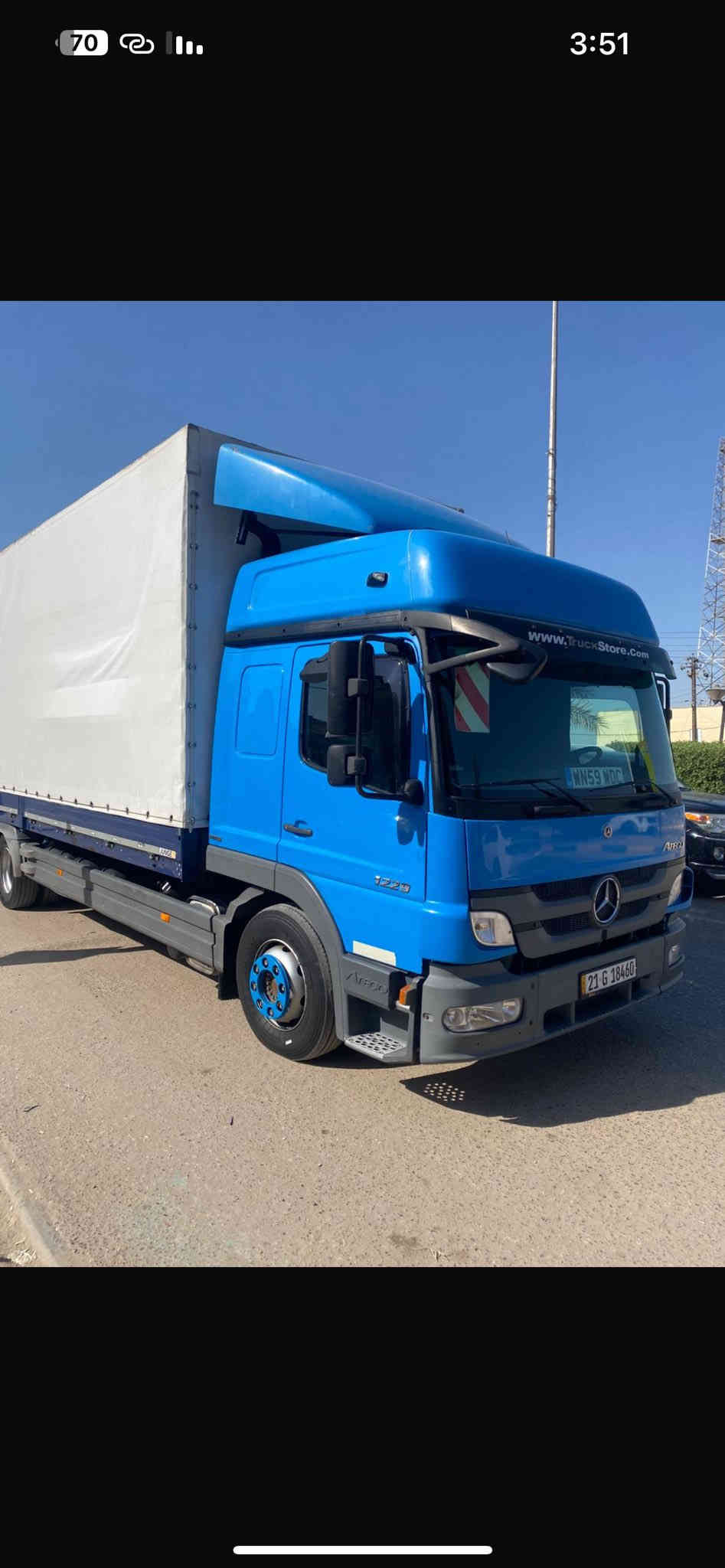 اتيكو 2012 حجم 1229 طول 7،25 ارتفاع 270سم  جوبلس خلفي امامي ورك 8 كير سياره جديده كامله كبل للشغل ***********
