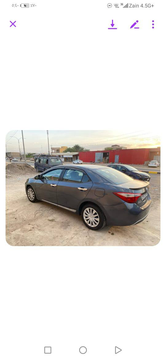 السلام عليكم ورحمة الله 
كورلا للبيع موديل 16 
كلو شرط محرك 
كير شرط 
رقم السليمانية 
سنويه لل28
هزه ساقطه
الظرر مرفق بالسونار 
شرط التحويل والغرامات
مكان السياره الشرقاط اسديره 
البيع نقداً اعتذر عن المراوس السعر115$  وبيها مجال 
***********
