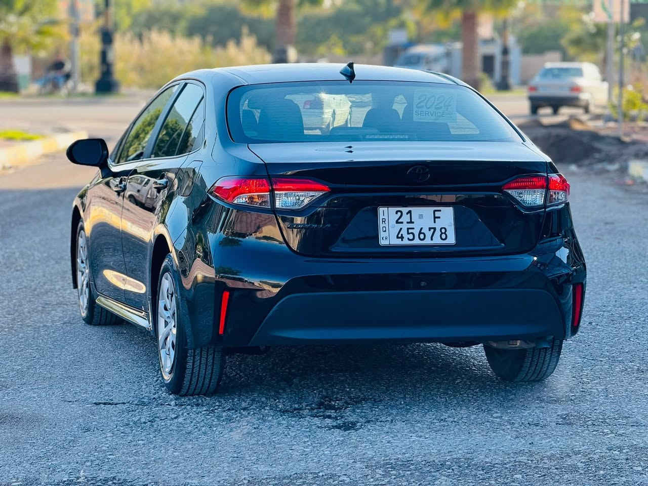 السلام عليكم 
كورلا مديل 2024 LE
شاشة جبير 
كاميرا خلفية
رادار امامي
مسافة امان
مثبت سرعة
تحكم ستيرن
هاد بريك بصمة
لايتات بلادي 
ربط بلوتوث
حاكية داخلية
كير ومحرك مكفولات
حادثه جاملغ وبونيد 
رقم سليمانيه ترقيم جديد وكاله تحويل جاهز 
مكان سياره ديالى خانقين
سعر 144
***********
