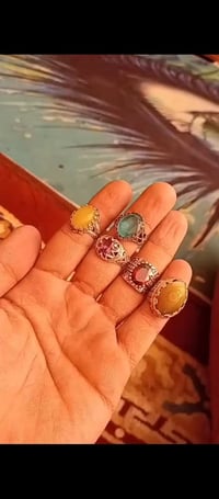 محابس فضة • 925 • أحجار كريمة