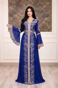 فستان تركي • شيفون • شغل يدوي