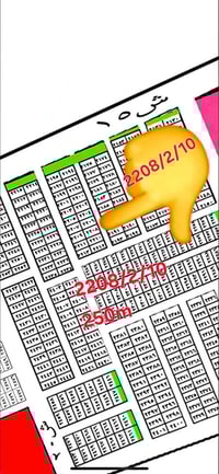 مربع2208 • ٢٥٠م • طابو ملك صرف