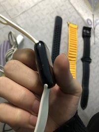 ساعه ابل جيل8بطاريه86 ذاكره 32 ساعه كلش نضيفه زلغ مابيه وياها 4سيوره و...