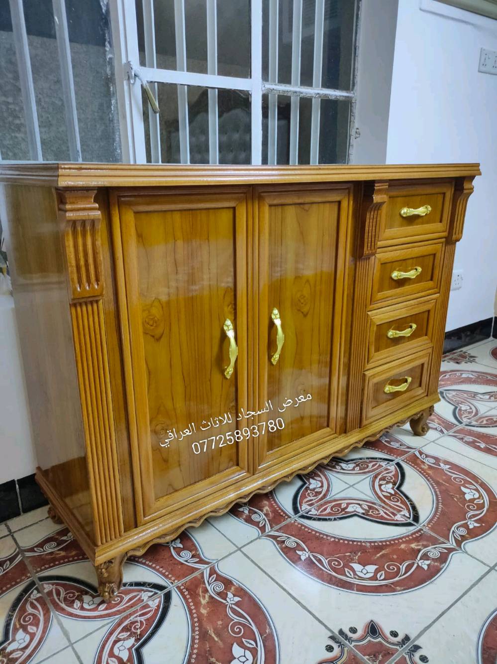 غرفة نوم 6 ابواب صاج من الداخل والخارج شغل عراقي درجة اولى شغل حسب الطلب بغداد الدورة أبو دشير الشارع التجاري معرض السجاد للاثاث العراقي 