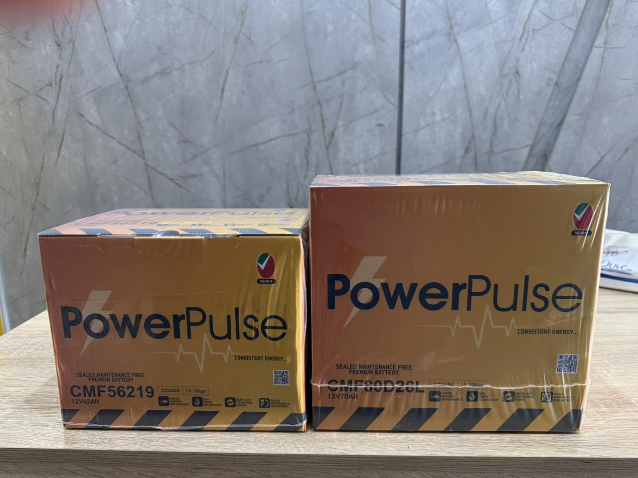 🔋 بطاريات PowerPulse وصلت حديثاً 🔋  
بطارية قوية بتقنية حديثة وتشغيل ثابت بكل الأجواء  
وعمر استخدام ممتاز  
متوفرة بأكثر من قياس وتناسب أغلب السيارات  
صناعة صينية مع ضمان 6 أشهر حقيقي ✔️  

📍 العنوان: بغداد – طريق معسكر الرشيد  
📞 للحجز والاستفسار: ***********  

محلات شمس الإيمان  
قوة وثقة تخلي سيارتك تشتغل من أول دگة

 #iraq #اطارات #tireshop #بطاريات #IraqJobs

