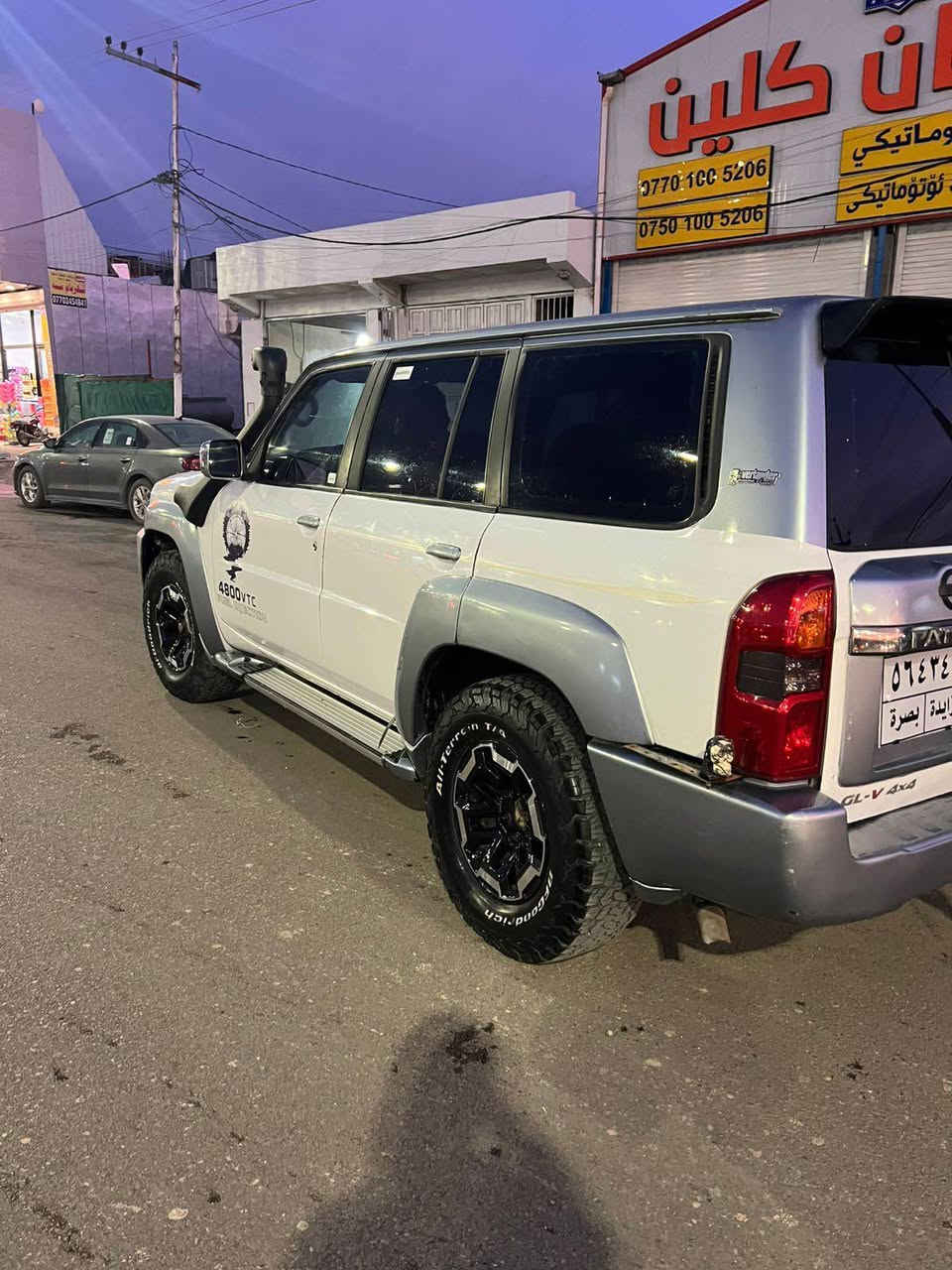 نیسان پاتڕۆلێ سوپەر سەفاری ٢٠٠٨ 
شکڵێ کراوە بە ٢٠٢١ 

گێڕ تۆتۆماتیک ✅
دیفلۆک و دەبڵ ئەکسل بە شەرت ✅
چوار ویلی لۆکی بیلادی لەسەرە ✅
چوار تایەی ئەوروپی BFGGOODRICH✅
دوو پارچە بۆیاغە بێ دەعم ✅
مەکینە بە شەرتی فەحس ✅
ئنڤێکتەرێکی تیایە ٧ کاتژمێر ٣ ئەمپێر کارەبا ئەدات ✅
سەیارەکە مەزادە و لە کەرکوک ئەکرێ بە ڕەقەم بە شەرتی وەکالە ✅
شوێنی سەیارەکە کەرکوک 

بۆ زانیاری زیاتر نامە بنێرە

عربي 
کیر توماتیک✅
دیفلوک و اکسلات بشرت ✅
ويلات جديدة ✅
تايرات اوفروب BFGOODRICH✅
قطعتين صبوغ ✅
مكينة بشرت فحص✅
بلصندوق موجود انفيكتر ينطيك ٣ امبيرات ✅
سيارة مزاد و من كركوك تترقم بشرط وكالة ✅

مكان سيارة كركوك 

للمعلومات اخرة دزلي رسالة كركوك, العراق


**إذا كنت صاحب هذا الإعلان وتريد حذفه لأي سبب، رجاءا أرسل رسالة إلى الدعم الفني**