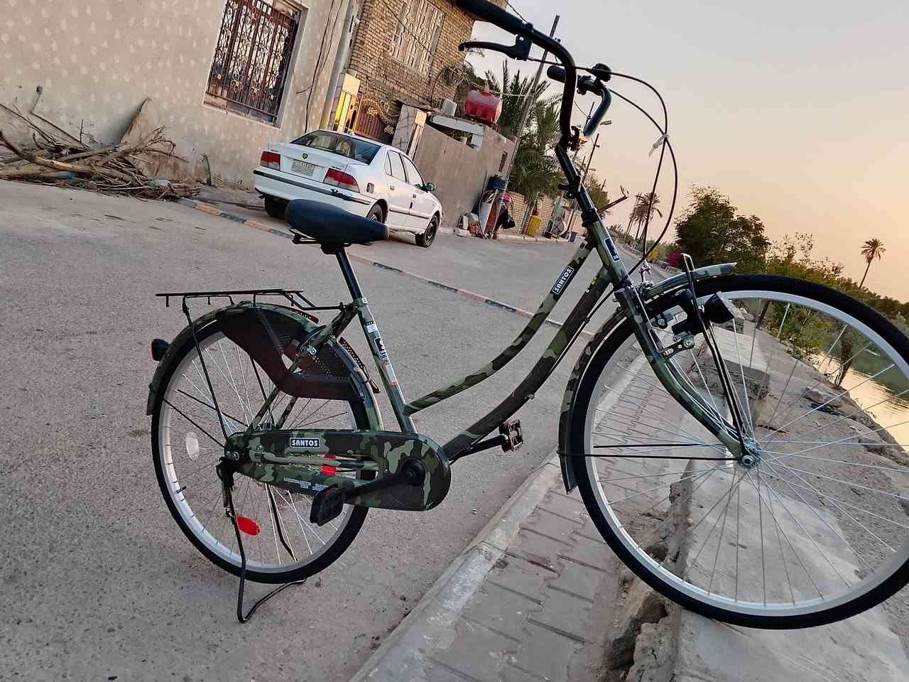 سلام عليكم شباب بايسكل عسكري للبيع السعر 170بيه مجال هواي رقم الل ستفسار*********** ماصايرلي سبوع من طلعته شركه معروفه سانتوس
