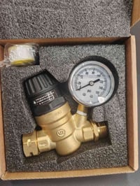 صمام تحكم بضغط الماء، نحاس بالكامل، مع الگيج الخاص، يتحمل 11 بار او 16...