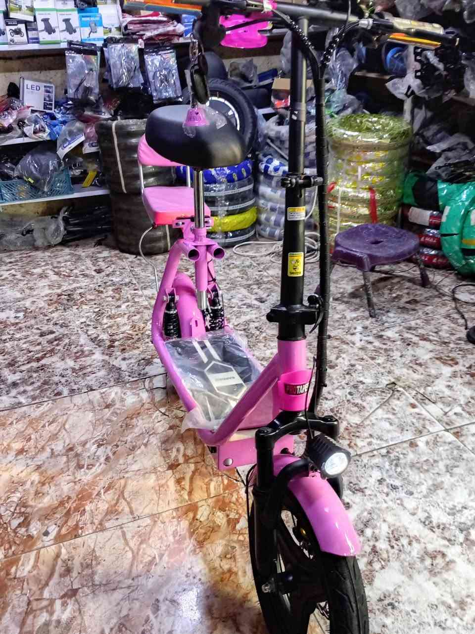 السلام عليكم للبيع دراجه شحن حجم ١٤ ملف ٥٠٠ بطاريه ليثيوم  ٤٨ يقطع مسافه ٣٠ كيلو بصمه وسويج مكاني بغداد جديده سعر ٣٧٥ وبي مجال ***********
