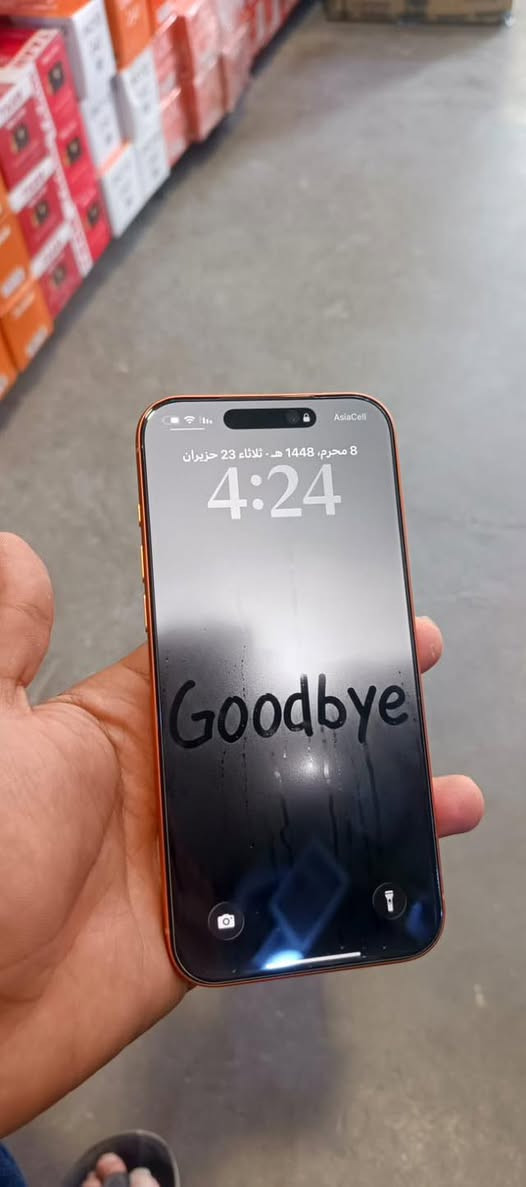 ايفون 17 برو ماكس ذاكره 256 عدد دورات 174  بطاريه 99 بعده بالضمان نسخه eSIM جهاز كارتونه بعدهي موجوده كلشي مابي جديد
مكان نجف الرقم ***********
السعر 1650
