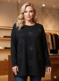 جديد عيد أم • بلوزات كريب سكوبا • مقاس ٥٠