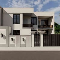 واجهة معمارية حديثة • ٢٢٠م • المحاويل مقابل البلدية