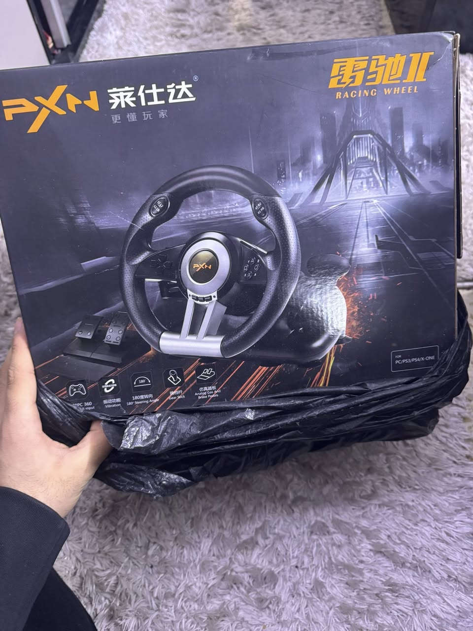 السلام عليكم 
للبيع 
جهاز psp و دركسون PXN
جهاز psp ما ويا شاحنه و بي خلل بسيط بلكير
ويا 4 أقراص مثل ما موضح بلصوره 
و دركسون نضيف مابي اي نقص 
سعر كلهن 125 الف قفل
مكاني بغداد الشعب 
رقمي *********** موجود واتساب فقط
