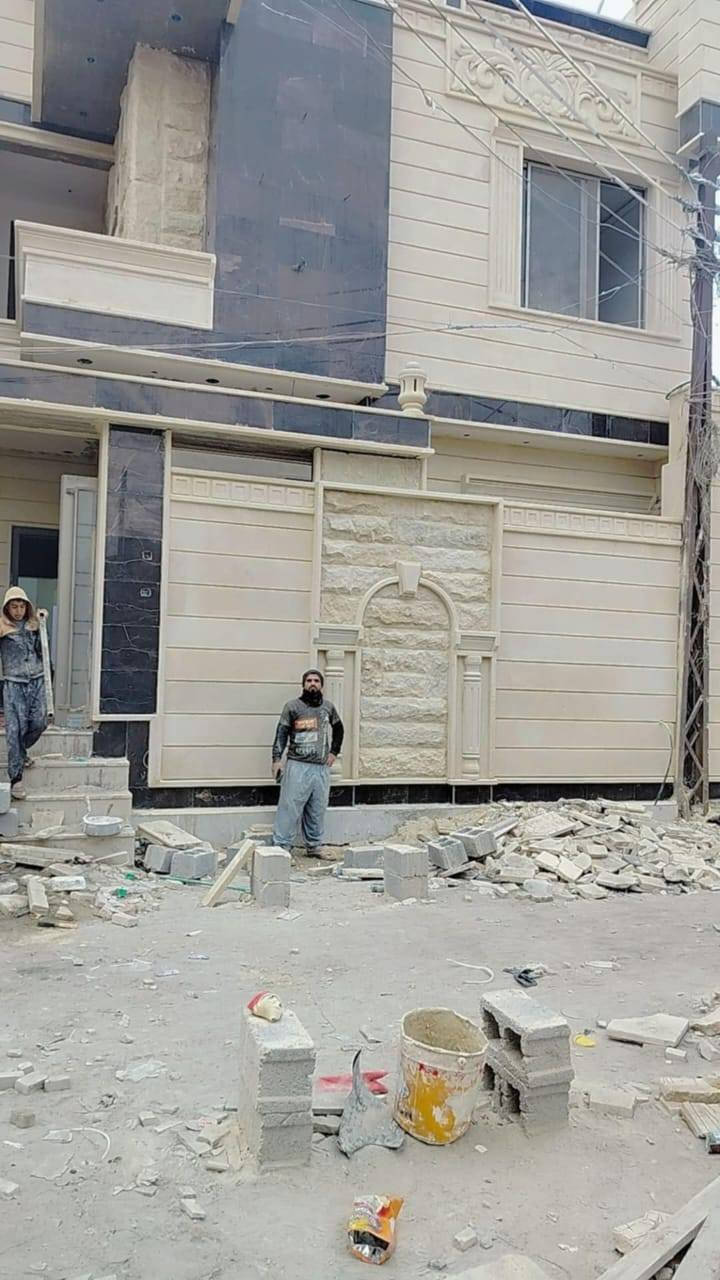 احمد الموصلي تغليف واجهات حجر الحلان ومرمر وحجر جميع محافظه العراق *********** شرط استلام مهندس ***********
