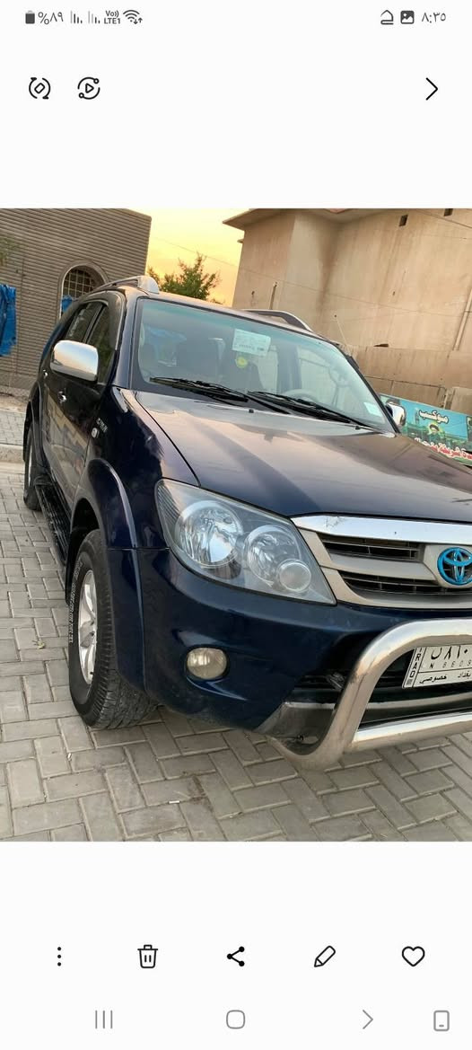 تيوتا فورجنر ٢٠٠٨
أربعة سلندر ٢٧٠٠
سنوية شهر ١٠  ٢٠٢٦
بيهة تنقيص دهن 
صبغ اقل من الحزام انكول حزام
بغداد ***********
