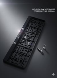 لوحة رقم ( قاعدة ) شعار واسم BMW  جميع انواع ال BMW  يتوفر كافه ادوات ...