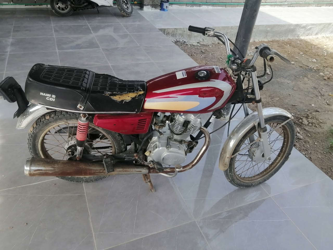 دراجه ايراني البيع. مكاني بني منصور ابو غريب
شغاله بس يرادلهه ترتيب خارجي فقط 
اي شي عدك مراوس تعل خاص 

رقم ***********

السعر 450
