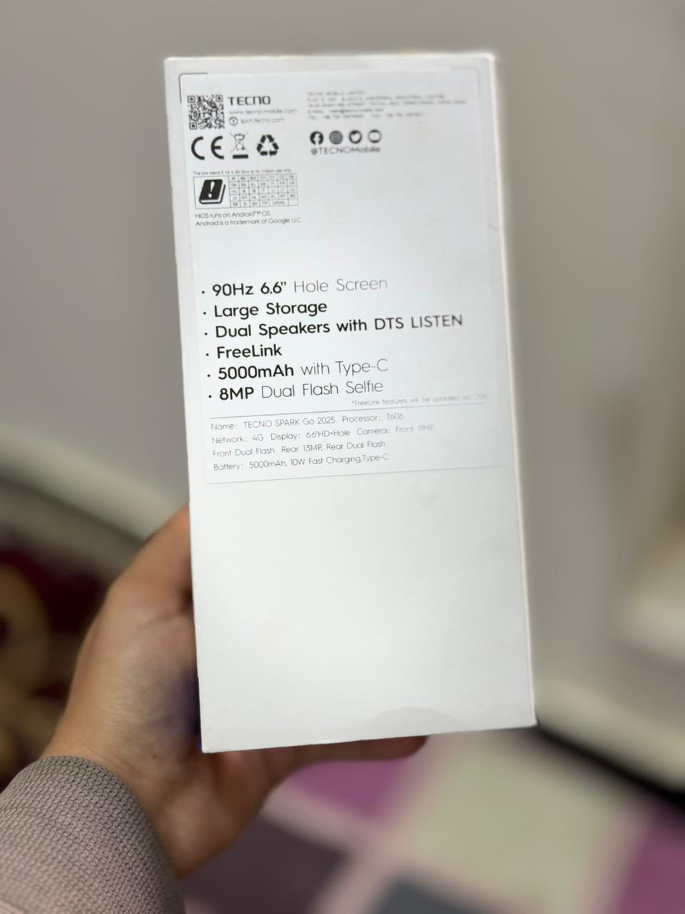 Tecno spark go
استخدام شهر ونص فقط 
استخدام نضيف جهاز بعده جديد 
مكان بابل 
تفاصيل خاص


**إذا كنت صاحب هذا الإعلان وتريد حذفه لأي سبب، رجاءا أرسل رسالة إلى الدعم الفني**