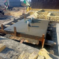 جفر • بناء • صب الخزينة