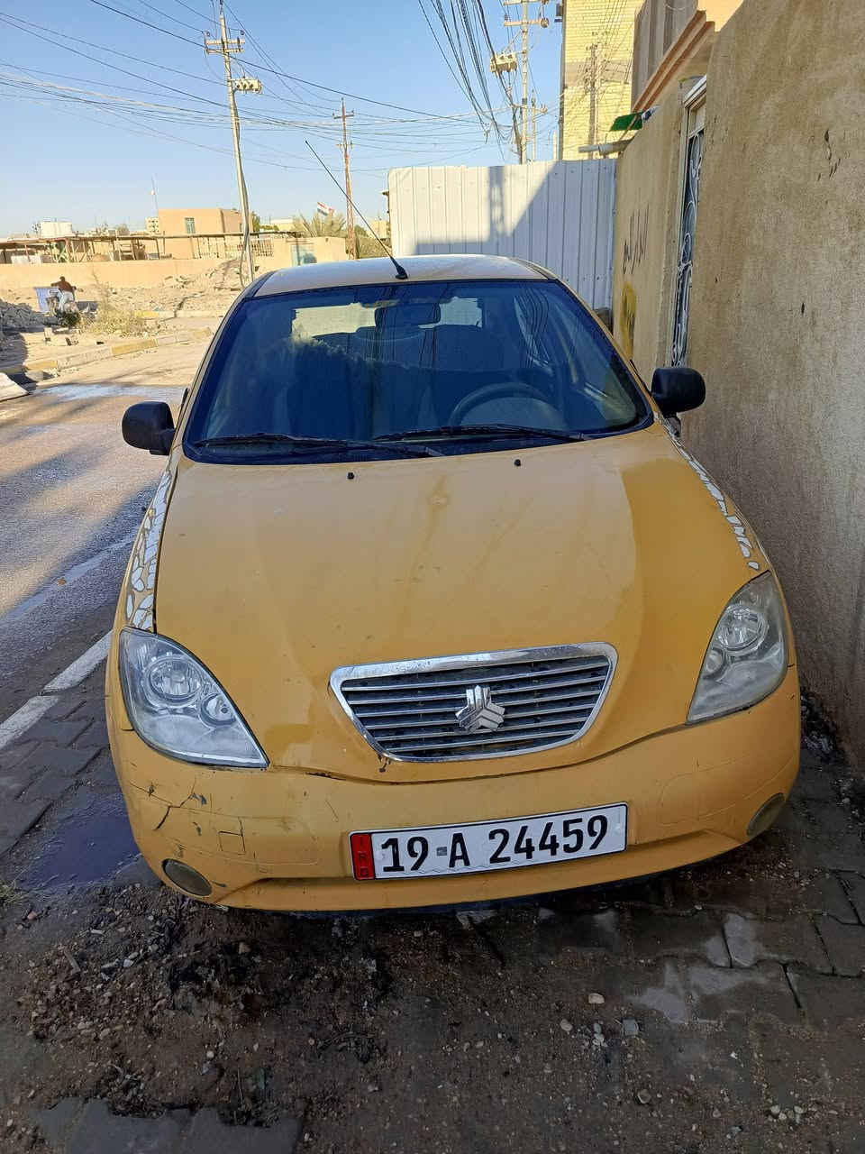 السلام عليكم 
طيبه موديل 16 كربلاء باسمي سنويه لل30 هيئة مصفره غرامات سياره حلوه 
السعر 47 
للاستفسار ***********
