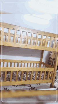 سرير خشبي ثقيل نجار عراقي قياس ارتفاع 200 سم  عرض 75 سم طول 175 نظيف ج...