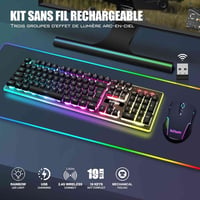 كيبورد جيمينغ • ماوس وايرلس 2.4G • RGB