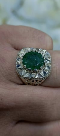 زمرد الزامبي • خاتم • مقاس ٢٤