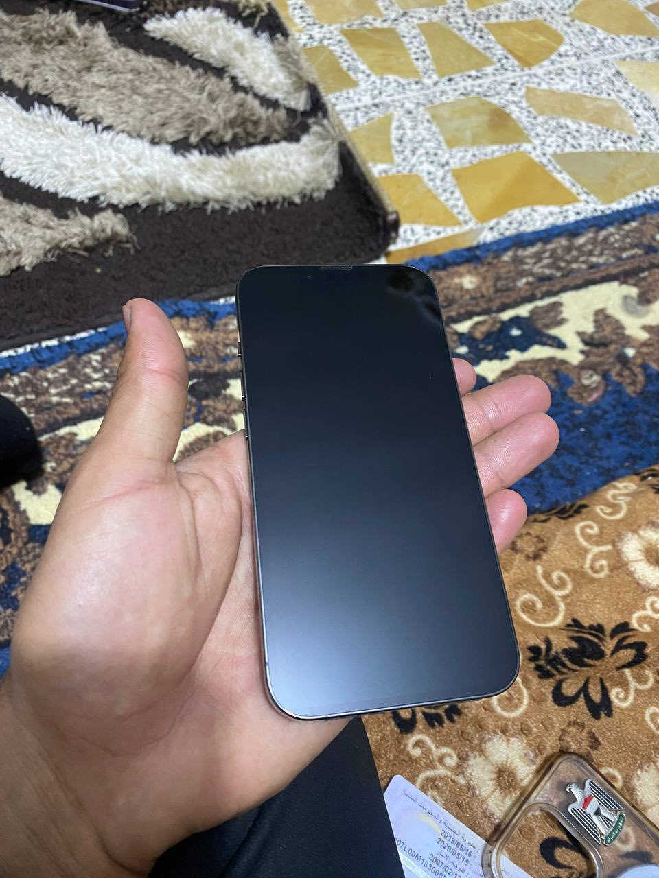 سلام عليكم
ن رخصت الادمن 
الجهاز مستعجل عله بيعته 
ايفون 13 pro اسود
 ذاكره 512g 
بطاريته 83 
انضف قطعه من هاي فئة بل فلوجة 
الجهاز هوه وملحقاته كامله 650 وبي مجال 
رقم ***********
