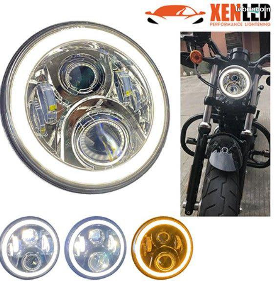 السلام عليكم 
لايت LED انارة عالية جدا وجميلة 
بي ٤ حركات سكن واشارة وعالي وناصي 
الحجم 7 انج يرهم للدراجات ام اللايت الدائري 
***********
