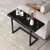 طاولة جانبية • سطح خشب • هيكل حديد