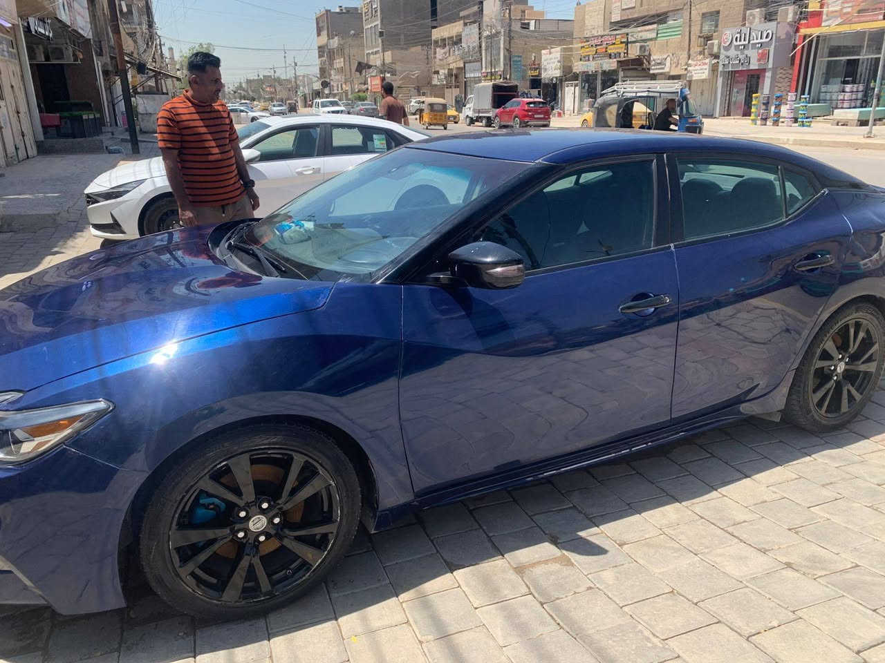 السلام عليكم نيسان مكسيما ٢٠١٨ sv
للبيع او مراوس 
مكينه 3.5 V6
ادامه مكينه جديد 
وشاد براد دهن كير + دهن الكير هم جديد 
مواصفات: sv
كشن جلد كهرباء سايق وراكب
تدفئه كشن سايق وراكب
كامره خلفيه دواره 
تشغيل عن بعد بصمة 
شاشة كبيره تدعم ابل كار بلي اندرويد اوتو 
تبريد منفصل وثلج بمعنى الكلمه نيسان بعد 
نظام نورمل وسبورت 
رادار امامي 
حساس امامي خلفي 
تثبيت مسار وتحديد سرعه 
٨ ايرباك الدشبول والقدم والدركه سليمات 
سستم صوت ٨ سماعات يخبل 
من تزيد السرعه يعلى صوت المسجل ومن تخفف ينصى
ومادري بعد بيها مواصفات ناسيهن 
سعرها ١١٥ورقه 
حادثها مال امريكا نفسه والصفحه الثانيه بيها صبغ اثر شخوط يعني اكول صفحتين لا دواخل لا تكم ولا هسوالف رقم بغداد مكان بغداد
 واتساب  ***********

